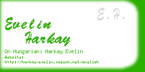 evelin harkay business card